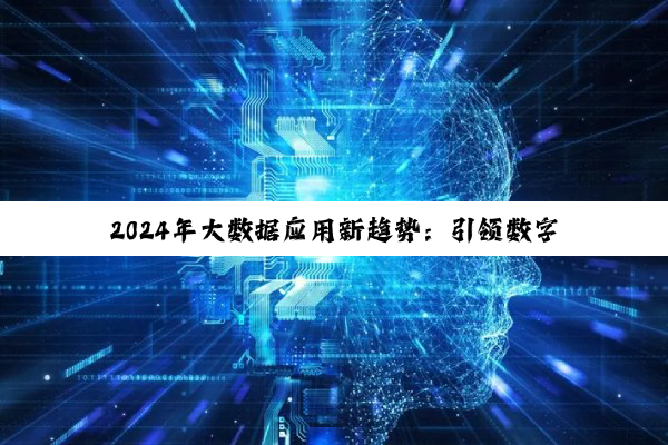 2024年大数据应用新趋势:引领数字经济与智能化升级